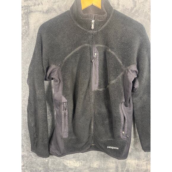 VTG Y2K (05) Patagonia R2 Women’s Fleece Jacket Large Black - Picture 1 of 8